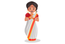 پیش‌نمایش فایل indian-woman-standing-in-welcoming-pose-2773509 از پک زن بنگالی
