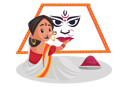 پیش‌نمایش فایل woman-making-rangoli-for-durga-puja-2773502 از پک زن بنگالی