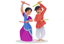 پیش‌نمایش فایل gujarati-couple-playing-raas-garba-2775548 از پک زن گجراتی