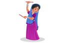 پیش‌نمایش فایل gujarati-female-playing-dandiya-2775541 از پک زن گجراتی