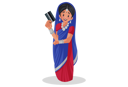 پیش‌نمایش فایل gujarati-girl-is-holding-bank-card-in-her-hand-2775551 از پک زن گجراتی