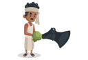 پیش‌نمایش فایل bengali-man-giving-grass-to-buffalo-2773404 از پک مرد بنگالی