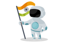 پیش‌نمایش فایل indian-astronaut-holding-indian-flag-2894234 از پک فضانورد