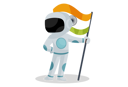 پیش‌نمایش فایل indian-spaceman-holding-indian-flag-2894239 از پک فضانورد