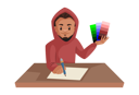 پیش‌نمایش فایل boy-holding-color-shaded-in-his-hand-while-drawing-3026741 از پک پسر هندی
