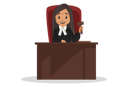 پیش‌نمایش فایل female-judge-sitting-in-courtroom-holding-hammer-in-hand-3027363 از پک قاضی زن