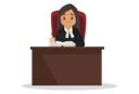 پیش‌نمایش فایل female-judge-writing-something-in-book-3027360 از پک قاضی زن