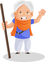 پیش‌نمایش فایل angry-punjabi-woman-holding-a-stick-in-hand-3217460 از پک کیشان مورچا