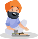 پیش‌نمایش فایل punjabi-farmer-sitting-and-eating-food-3217456 از پک کیشان مورچا