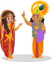 پیش‌نمایش فایل draupadi-and-lord-krishna-3220916 از پک دراوپادی