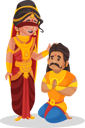 پیش‌نمایش فایل gandhari-giving-blessing-to-duryodhana-3220957 از پک گانداری