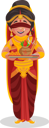 پیش‌نمایش فایل gandhari-holding-aarti-plate-3220959 از پک گانداری