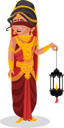 پیش‌نمایش فایل gandhari-holding-lamp-3220967 از پک گانداری