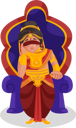 پیش‌نمایش فایل gandhari-sitting-on-throne-3220953 از پک گانداری
