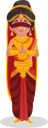 پیش‌نمایش فایل gandhari-standing-in-namaste-pose-3220966 از پک گانداری