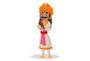 پیش‌نمایش فایل samrat-ashok-holding-bird-in-his-hand-3247099 از پک سامرات آشوک