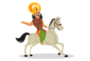 پیش‌نمایش فایل arjun-riding-horse-3247056 از پک آرجون