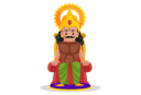 پیش‌نمایش فایل arjun-sitting-on-throne-3247059 از پک آرجون