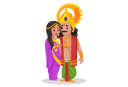پیش‌نمایش فایل arjun-with-draupadi-3247067 از پک آرجون
