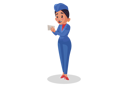 پیش‌نمایش فایل airhostess-reading-letter-3247053 از پک مهماندار هواپیما