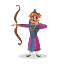 پیش‌نمایش فایل maharana-pratap-holding-bow-and-arrow-3260297 از پک مهارانا پرتاپ