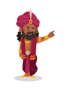 پیش‌نمایش فایل shakuni-pointing-his-finger-3260311 از پک شاکونی