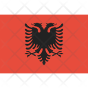 پیش‌نمایش فایل albania-44 از پک پرچم‌ها اروپا