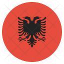 پیش‌نمایش فایل albania از پک پرچم‌ها دایره‌ای جهان