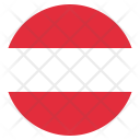 پیش‌نمایش فایل austria از پک پرچم‌ها دایره‌ای جهان