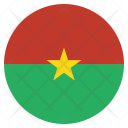 پیش‌نمایش فایل burkina-1 از پک پرچم‌ها دایره‌ای جهان