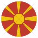 پیش‌نمایش فایل macedonia از پک پرچم‌ها دایره‌ای جهان
