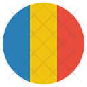 پیش‌نمایش فایل romania از پک پرچم‌ها دایره‌ای جهان
