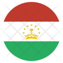 پیش‌نمایش فایل tajikistan از پک پرچم‌ها دایره‌ای جهان