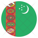 پیش‌نمایش فایل turkmenistan-1 از پک پرچم‌ها دایره‌ای جهان