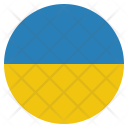 پیش‌نمایش فایل ukraine از پک پرچم‌ها دایره‌ای جهان