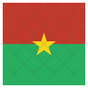 پیش‌نمایش فایل burkina-17 از پک پرچم‌ها مربع جهان