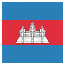 پیش‌نمایش فایل cambodia-6 از پک پرچم‌ها مربع جهان