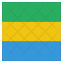 پیش‌نمایش فایل gabon-17 از پک پرچم‌ها مربع جهان