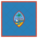 پیش‌نمایش فایل guam-3 از پک پرچم‌ها مربع جهان