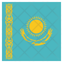 پیش‌نمایش فایل kazakhstan-4 از پک پرچم‌ها مربع جهان