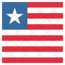 پیش‌نمایش فایل liberia-17 از پک پرچم‌ها مربع جهان