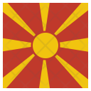 پیش‌نمایش فایل macedonia-16 از پک پرچم‌ها مربع جهان