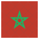 پیش‌نمایش فایل morocco-18 از پک پرچم‌ها مربع جهان