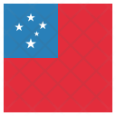 پیش‌نمایش فایل samoa-16 از پک پرچم‌ها مربع جهان