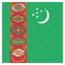 پیش‌نمایش فایل turkmenistan-4 از پک پرچم‌ها مربع جهان