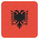 پیش‌نمایش فایل albania-18 از پک پرچم‌های جهان