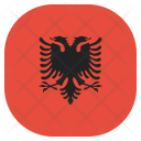 پیش‌نمایش فایل albania-20 از پک پرچم‌های جهان