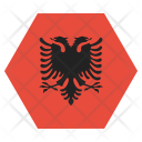 پیش‌نمایش فایل albania-1 از پک پرچم‌ها شش‌ضلعی جهان