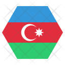 پیش‌نمایش فایل azerbaijan-1 از پک پرچم‌ها شش‌ضلعی جهان