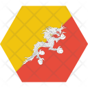 پیش‌نمایش فایل bhutan-1 از پک پرچم‌ها شش‌ضلعی جهان